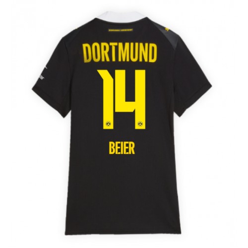 Borussia Dortmund Maximilian Beier #14 Vieraspaita Naiset 2026-27 Lyhythihainen